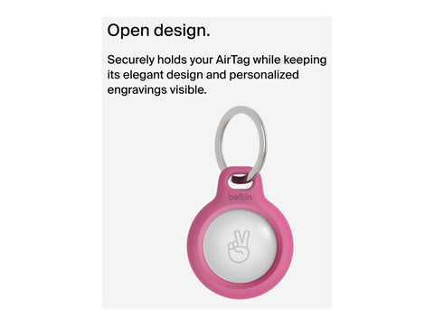BELKIN Airtag Protection avec porte-clés Rose