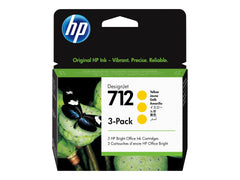 HP 712 3-Pack 29-ml Yellow DesignJet Ink Cartridge
