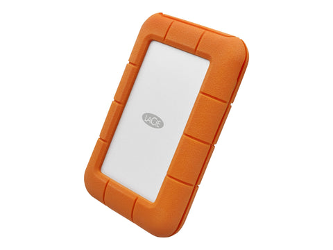 LACIE RUGGED 1To USB-C USB3.0 résistant aux chutes. compressements et à la pluie. utilisation tout terrain. orange