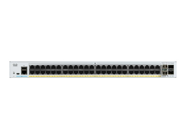 CISCO Catalyst 1000 48-Port Gigabit PoE+ PoE Budget 740W 4 x 1G SFP Uplinks LAN Base