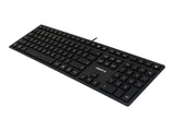 CHERRY KC 6000 Slim Corded Keyboard - USB - BLACK - US-Englisch with EURO Symbol (US)