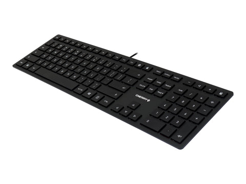 CHERRY KC 6000 Slim Corded Keyboard - USB - BLACK - US-Englisch with EURO Symbol (US)