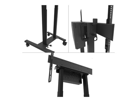 NEOMOUNTS FL55-875BL1 Support au sol mobile pour écran 55-100p - motorisé - TÜV
