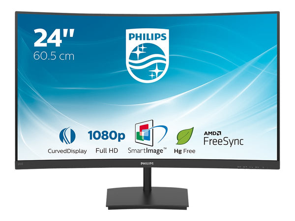 PHILIPS 241E1SC/00 23.6p Curved VA WLED 1920x1080 16:9 250cd/m2 4ms 75Hz HDMI VGA D-SUB
