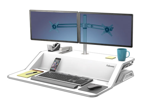 FELLOWES plate-forme assis-debout lotus - blanc