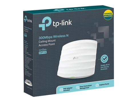 TP-LINK 300Mbps Wireless N Ceiling/Wall Mount Access Point QCOM 300Mbps at 2.4Ghz