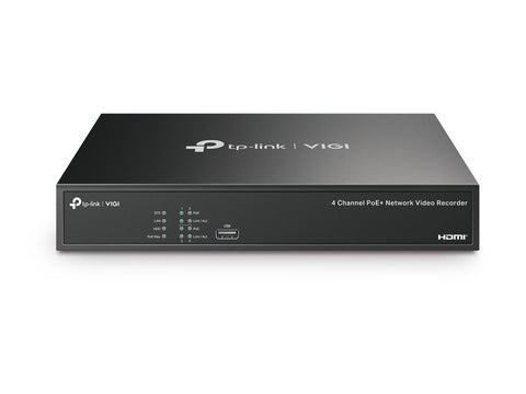 TP-LINK VIGI 4MP Full-Color Turret IPC and 4 Channel PoE+ NVR KIT
