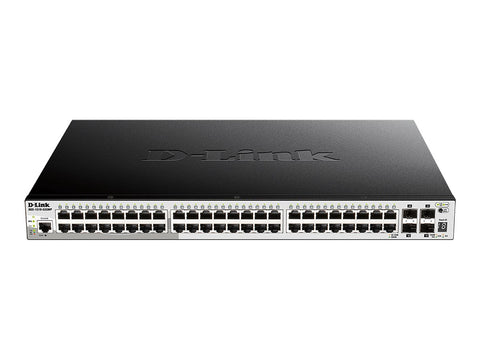 D-LINK 52-Port Smart Managed PoE+ Gigabit Stack Switch 4x 10G dlink green 3.0 48x 10/100/1000Mbit/s TP RJ-45 PoE Port 802.3at