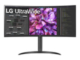 LG 34WQ75C-B Écran LED - incurvé - 34" - 3440 x 1440 UWQHD @ 60 Hz - IPS - 300 cd/m² - 1000:1 - HDR10 - 5 ms - 2xHDMI,DP, USB-C