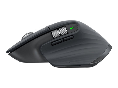 LOGITECH Master Series MX Master 3S Mouse ergonomic optical 7 buttons wireless Bluetooth 2.4 GHz Bolt USB receiver