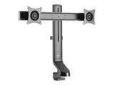 EATON TRIPPLITE Dual-Display Monitor Arm with Desk Clamp and Grommet - Height Adjustable 17p to 27p Monitors