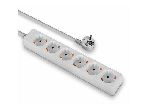 LINDY Mains 6 way gang socket