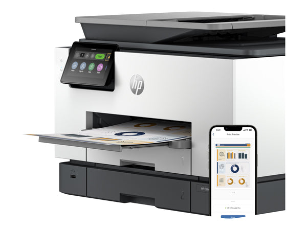 HP Officejet Pro 9130b All-in-One MFP colour ink-jet A4 23ppmcopy 25ppmprint 250 sheets USB 2.0 LAN USB host Wi-Fi