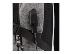 TNB WILD - Backpack with multiple pockets - mottled grey