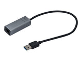 I-TEC USB 3.0 Metal Gigabit Ethernet Adapter 1xUSB 3.0 to RJ-45 LED for Notebook Tablet PC Windows Mac Linux Android