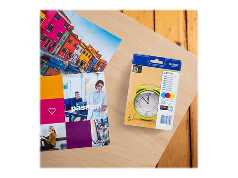 BROTHER LC-125XL cartouche d encre cyan, magenta et jaune haute capacité 1-pack blister sans alarme