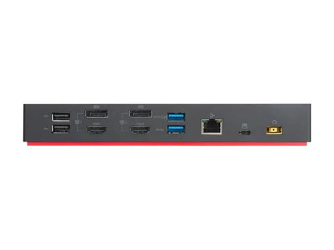 LENOVO ThinkPad Hybrid USB-C avec USB-A Dock - Station daccueil - USB-C - 2 x HDMI, 2 x DP - GigE - 135 Watt - ThinkRed