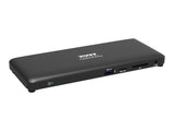 PORT DESIGNS Docking Station 2x 2K Combo USB-A USB-C Double Video Displays up to 2K HDMI 1.4 1080p USB Type C & USB Type A 3.0