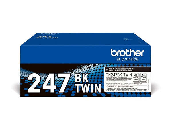 BROTHER TN247BK TWIN-pack black toners BK 3000pages/cartridge