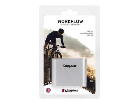 KINGSTON USB 3.2 Gen1 Workflow Dual-Slot microSDHC/SDXC UHS-II Card Reader