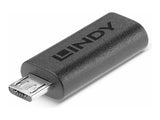 LINDY USB 2.0 Type C to Micro-B Adapter USB Type C Female to Micro-B Male