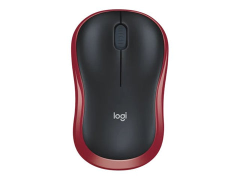 LOGITECH M185 Mouse optical wireless 2.4 GHz USB wireless receiver red