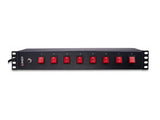 LINDY 8 Way Schuko PDU with switches