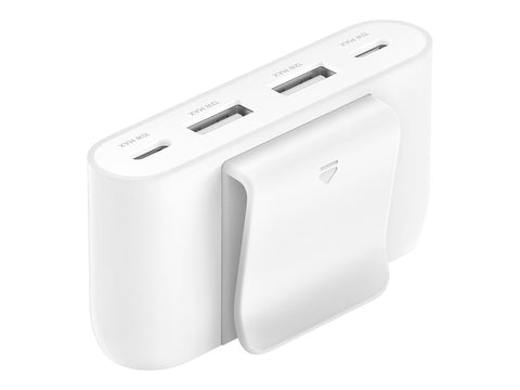 BELKIN BOOST CHARGE up to 30w 2xC + 2xA 4 Port Power Extender White