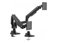 MCL Support écran bureau à amortisseur 2 écrans jusquà 35p/20Kg Noir