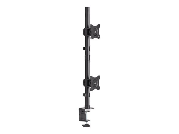 EATON TRIPPLITE Dual Vertical Flat-Screen Desk Stand/Clamp Mount 15inch to 27inch Flat-Screen Displays