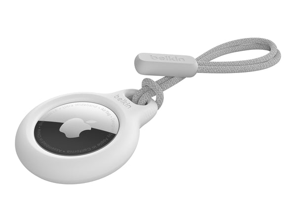 BELKIN Airtag Protection avec Cordon Blanc