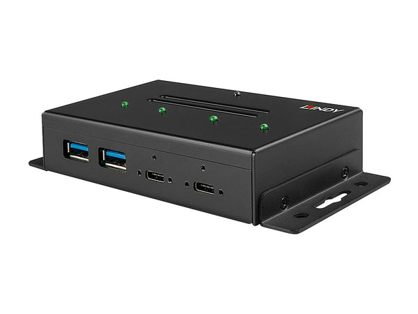 LINDY 4 Port USB 3.1 Gen 2 C Metal Hub
