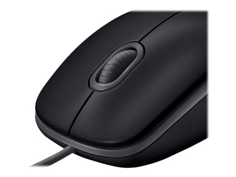 LOGITECH B110 Silent Mouse right and left-handed optical 3 buttons wired USB