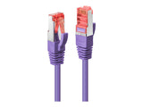 LINDY Cat.6 S/FTP Cable Purple 0.3m Patch Cable