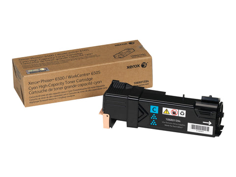 XEROX PHASER 6500 WorkCentre 6505 cartouche de toner cyan haute capacité 2.500 pages pack de 1