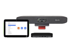 HP Poly Studio Small Room Bundle for Zoom Rooms Studio R30 USB Video Bar and HP PC w/TC10 UUF