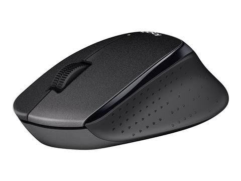 LOGITECH M330 SILENT PLUS Mouse 3 buttons wireless 2.4 GHz USB wireless receiver black