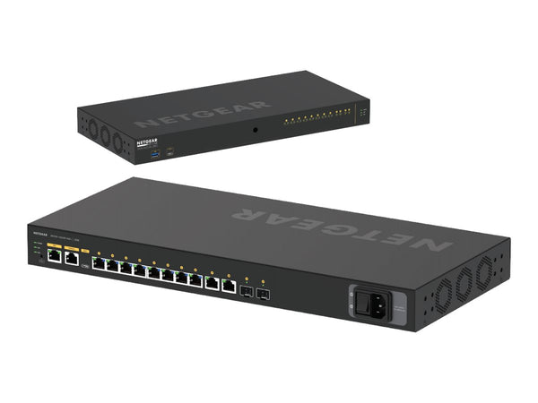 NETGEAR 12-Port AV Line M4250-10G2XF-PoE+ 8x1G PoE+ 240W 2x1G 2xSFP+ Managed Switch