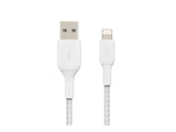 BELKIN BOOST CHARGE USB-A to Lightning Cable Braided 1M White