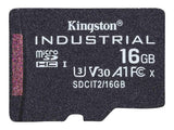 KINGSTON 16Go microSDHC Industrial C10 A1 pSLC Card Single Pack w/o Adapter