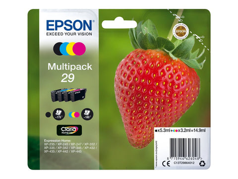 EPSON 1LB Multipack Fraise - Ink Claria Home Black Cyan Magenta Yellow w/s