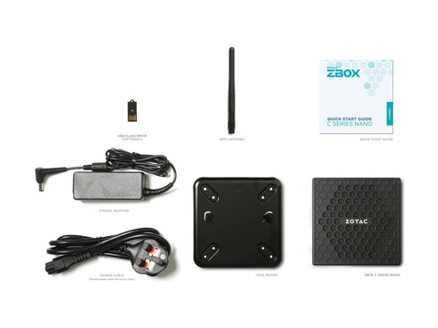 ZOTAC ZBOX CI337 NANO Mini-PC Barebone Intel N100 1xDDR5 SODIMM SATA M.2