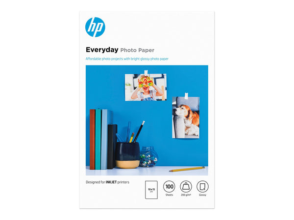 HP original Everyday Glossy photo paper white 200g/m2 100x150mm 100 sheets 1-pack