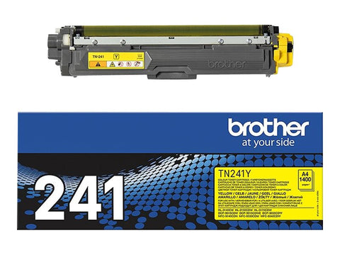 BROTHER TN241Y HL-3140CW/3150CDW/3170CDW cartouche de toner jaune capacité standard 1.400 pages pack de 1