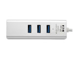 EATON TRIPPLITE USB 3.0 SuperSpeed to Gigabit Ethernet NIC Network Adapter with 3 Port USB 3.0 Hub