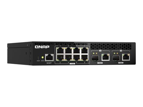 QNAP QSW-M2108R-2C 8x 2.5GbE 2x 10GbE SFP+ NBASE-T Combo web managed switch