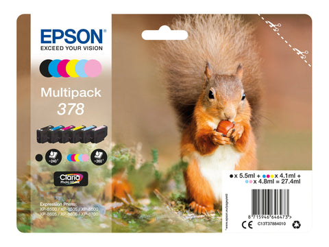 EPSON 1LB Multipack 6-farbig 378 Eichhörnchen Clara Phtsquirrelo HD Ink