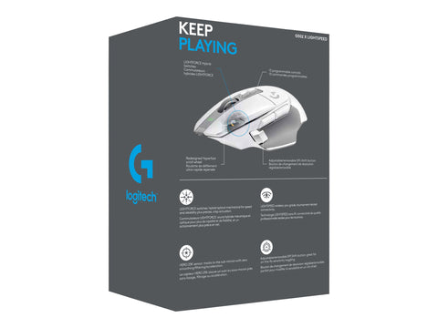 LOGITECH G502 X LIGHTSPEED - WHITE/CORE - EER2