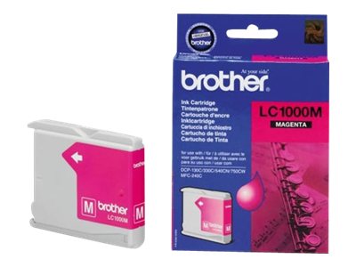 BROTHER LC-1000 cartouche d encre magenta capacité standard 500 pages pack de 1