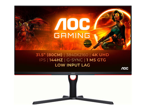 AOC U32G3X/BK 31.5p IPS 4K UHD 160Hz 1ms 2xHDMI 2xDP